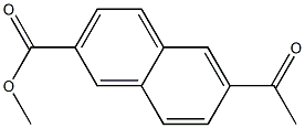 6-Acetyl-2-naphthoic acid methyl ester Structure