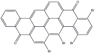 1,4,5,6-Tetrabromo-8,16-pyranthrenedione 구조식 이미지