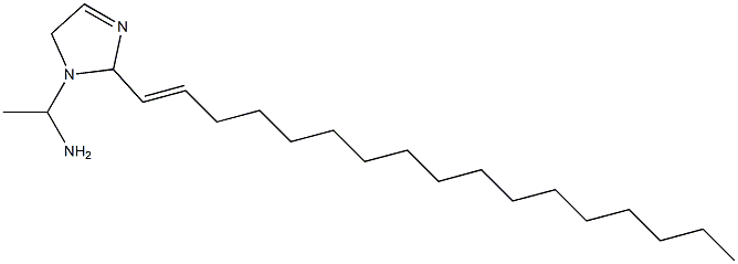 1-(1-Aminoethyl)-2-(1-heptadecenyl)-3-imidazoline 구조식 이미지