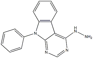 4-Hydrazino-9-phenyl-9H-pyrimido[4,5-b]indole Structure