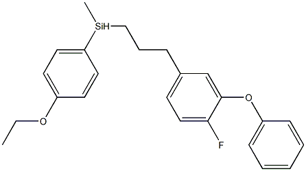 (4-Ethoxyphenyl)[3-(3-phenoxy-4-fluorophenyl)propyl](methyl)silane 구조식 이미지