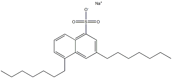 3,5-Diheptyl-1-naphthalenesulfonic acid sodium salt Structure