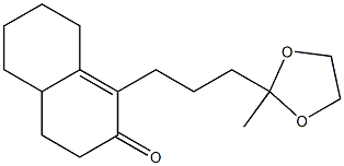 4,4a,5,6,7,8-Hexahydro-1-[3-(2-methyl-1,3-dioxolan-2-yl)propyl]naphthalen-2(3H)-one 구조식 이미지
