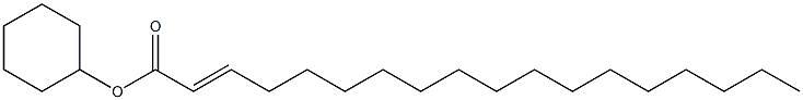 (E)-2-Octadecenoic acid cyclohexyl ester Structure