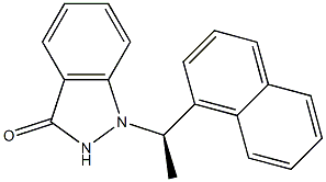 1-[(R)-1-(1-Naphthalenyl)ethyl]-1H-indazol-3(2H)-one 구조식 이미지