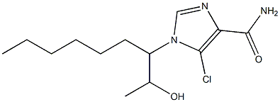 5-Chloro-1-[1-(1-hydroxyethyl)heptyl]-1H-imidazole-4-carboxamide Structure