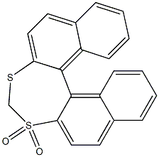 Dinaphtho[2,1-d:1',2'-f][1,3]dithiepin 3,3-dioxide 구조식 이미지