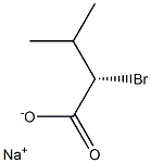 [S,(-)]-2-Bromo-3-methylbutyric acid sodium salt 구조식 이미지