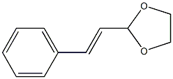 trans-Cinnamaldehyde (ethane-1,2-diyl)acetal Structure
