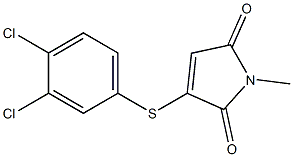 2-(3,4-Dichlorophenylthio)-N-methylmaleimide 구조식 이미지