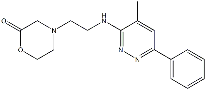 3-[2-(2-Oxomorpholino)ethyl]amino-4-methyl-6-phenylpyridazine Structure