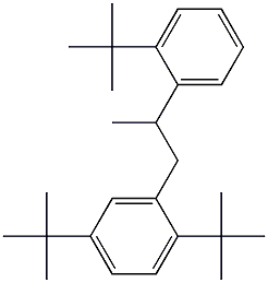 1-(2,5-Di-tert-butylphenyl)-2-(2-tert-butylphenyl)propane 구조식 이미지