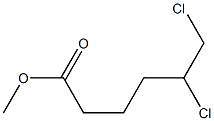 5,6-Dichlorocaproic acid methyl ester 구조식 이미지
