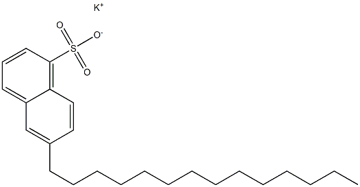 6-Tetradecyl-1-naphthalenesulfonic acid potassium salt 구조식 이미지