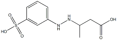 3-[2-(m-Sulfophenyl)hydrazino]butyric acid 구조식 이미지