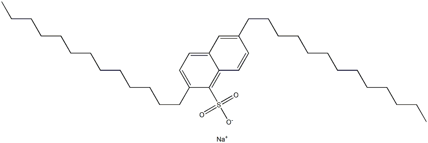 2,6-Ditridecyl-1-naphthalenesulfonic acid sodium salt 구조식 이미지