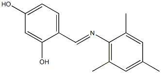 N-(2,4-Dihydroxybenzylidene)-2,4,6-trimethylbenzenamine Structure