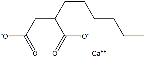 2-Hexylsuccinic acid calcium salt Structure