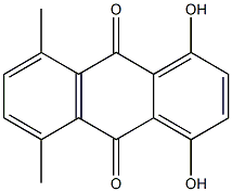 1,4-Dihydroxy-5,8-dimethyl-9,10-anthraquinone Structure