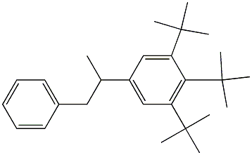 2-(3,4,5-Tri-tert-butylphenyl)-1-phenylpropane Structure