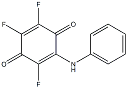 2-[(Phenyl)amino]-3,5,6-trifluoro-2,5-cyclohexadiene-1,4-dione 구조식 이미지