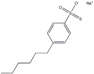 4-Hexylbenzenesulfonothioic acid sodium salt 구조식 이미지