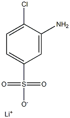3-Amino-4-chlorobenzenesulfonic acid lithium salt Structure