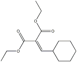 2-(Cyclohexylmethylene)malonic acid diethyl ester Structure