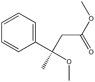 [R,(+)]-3-Methoxy-3-phenylbutyric acid methyl ester 구조식 이미지