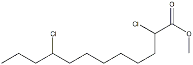 2,9-Dichlorododecanoic acid methyl ester Structure