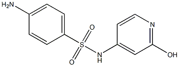 4-Amino-N-(6-hydroxy-4-pyridinyl)benzenesulfonamide 구조식 이미지