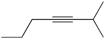 2-Methyl-3-heptyne Structure