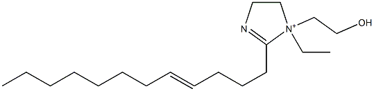 2-(4-Dodecenyl)-1-ethyl-1-(2-hydroxyethyl)-2-imidazoline-1-ium Structure