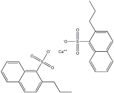 Bis(2-propyl-1-naphthalenesulfonic acid)calcium salt Structure