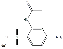 2-Acetylamino-4-aminobenzenesulfonic acid sodium salt Structure