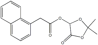 1-Naphthaleneacetic acid 2,2-dimethyl-4-oxo-1,3-dioxolan-5-yl ester Structure