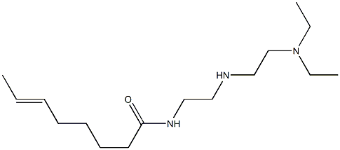 N-[2-[2-(Diethylamino)ethylamino]ethyl]-6-octenamide 구조식 이미지