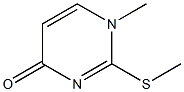 1-Methyl-2-(methylthio)pyrimidin-4(1H)-one 구조식 이미지