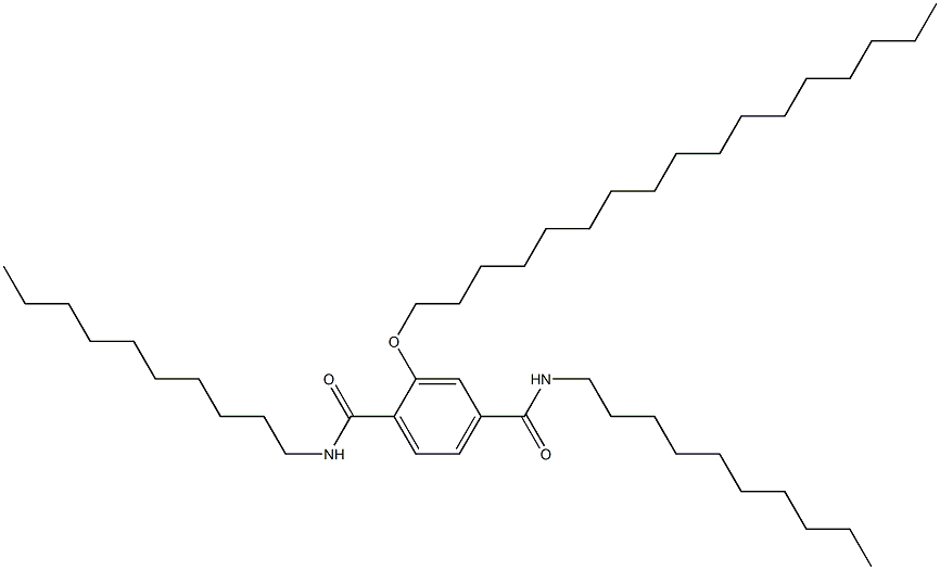 2-(Heptadecyloxy)-N,N'-didecylterephthalamide 구조식 이미지