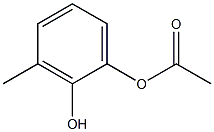 Acetic acid 2-hydroxy-3-methylphenyl ester 구조식 이미지