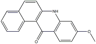 9-Methoxybenz[a]acridin-12(7H)-one 구조식 이미지