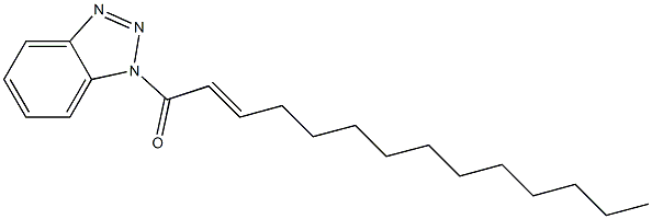 1-(2-Tetradecenoyl)-1H-benzotriazole 구조식 이미지