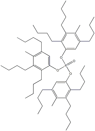 Phosphoric acid tris(4-methyl-2,3,5-tributylphenyl) ester 구조식 이미지
