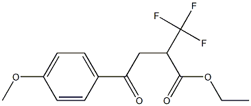 4-(4-Methoxyphenyl)-2-(trifluoromethyl)-4-oxobutanoic acid ethyl ester Structure