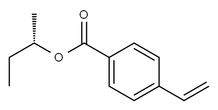(+)-p-Vinylbenzoic acid (S)-sec-butyl ester Structure