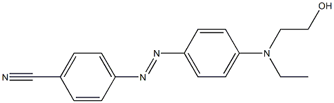 4-[(2-Hydroxyethyl)(ethyl)amino]-4'-cyanoazobenzene 구조식 이미지