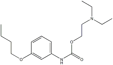 3-(Butoxy)phenylcarbamic acid 2-(diethylamino)ethyl ester Structure