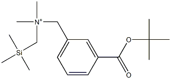 3-tert-Butyloxycarbonyl-N,N-dimethyl-N-(trimethylsilylmethyl)benzenemethanaminium Structure