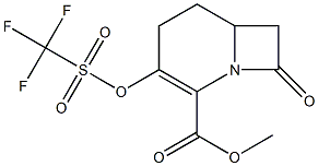 3-[(Trifluoromethyl)sulfonyloxy]-8-oxo-1-azabicyclo[4.2.0]oct-2-ene-2-carboxylic acid methyl ester 구조식 이미지