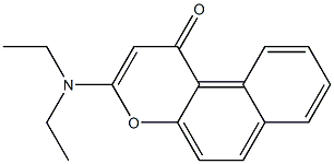 3-(Diethylamino)-1H-naphtho[2,1-b]pyran-1-one 구조식 이미지